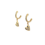 Aretes White Heart