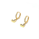 Aretes White Heart