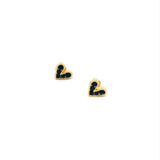 Aretes Sofia Heart Black