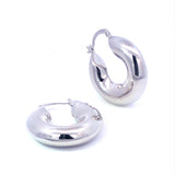 Aretes Bold Hoops Silver