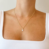 Collar Mina Heart White