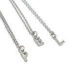 Collar Mini Inicial Plateado