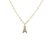 Collar Mini Inicial Dorado