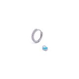 Piercing Tifa Blue Silver