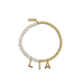 Cadena Pulsera Perlas Mix