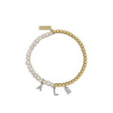 Cadena Pulsera Perlas Mix