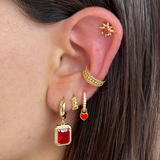 Aretes Cuadra Rubi