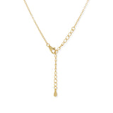 Collar Solitario Ovalado Dorado 1 ct