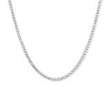 Collar Tennis Moissanitas Plateado 2mm