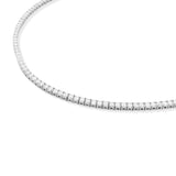 Collar Tennis Moissanitas Plateado 2mm