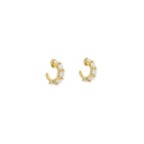 Aretes Hoops Medianos Dorados