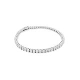 Pulsera Tennis Moissanitas Plateada 3mm