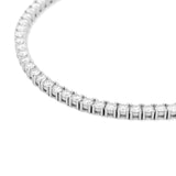 Pulsera Tennis Moissanitas Plateada 3mm