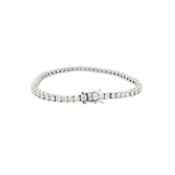 Pulsera Tennis Moissanitas Plateada 3mm
