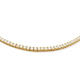 Pulsera Tennis Moissanitas Dorada 3mm