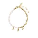 Cadena Pulsera Perlas Mix