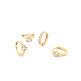 Aretes Sari Set
