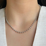 Collar Mini Bolitas Silver