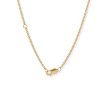 Collar Solitario Dorado 1 ct