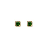 Aretes Camila Emerald Gold