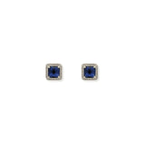 Aretes Camila Zafiro Silver