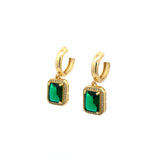 Aretes Cuadra Emerald