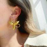 Aretes  Flowers Gold