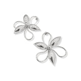 Aretes  Flowers Silver