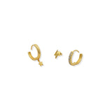 Aretes Gold Star Set