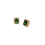Aretes Roxana Emerald Gold