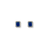Aretes Roxana Zafiro Silver