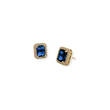 Aretes Roxana Zafiro Gold