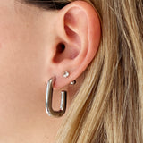 Aretes Yare Silver