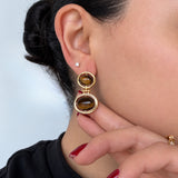 Aretes Tiger Eye