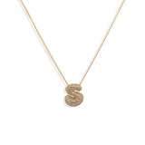 Collar Inicial Globo Zirconias