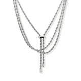 Collar Lariat Silver