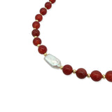 Collar Red Pearl