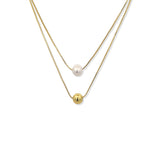 Collar Set Pearl Gold