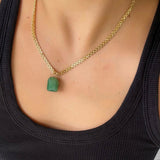 Collar Green Quartz
