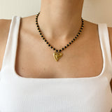 Collar Nora Heart Black