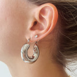 Aretes Bold Hoops Silver