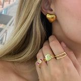 Aretes Faby Heart Gold