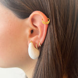Aretes Drop White