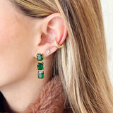 Aretes Katy Emerald
