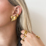 Aretes Lili Heart Gold