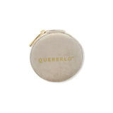 Joyero Terciopelo Circular Chico Beige
