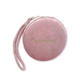 Joyero Terciopelo Circular Grande Rosa