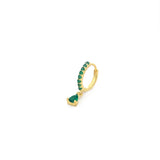 ºººPiercing Hoop Emerald