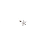 Piercing Flor Silver