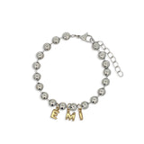 Cadena Pulsera Bolitas Chunky Silver